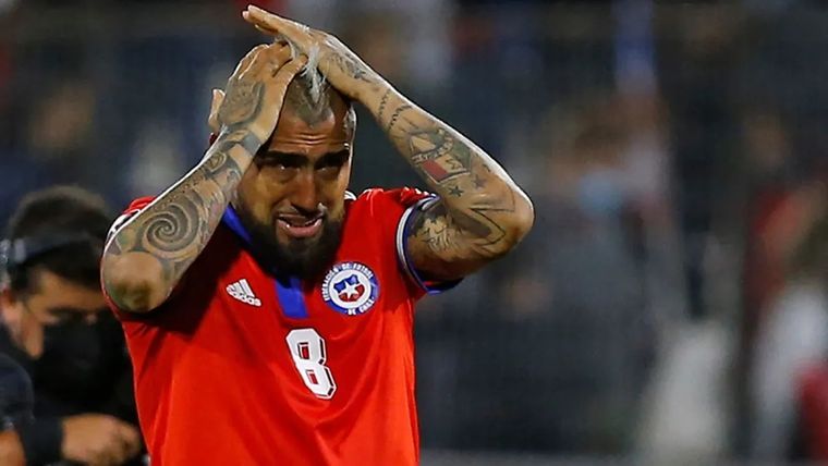 Vidal apuntó contra Gareca por la derrota. Foto: @laRoja