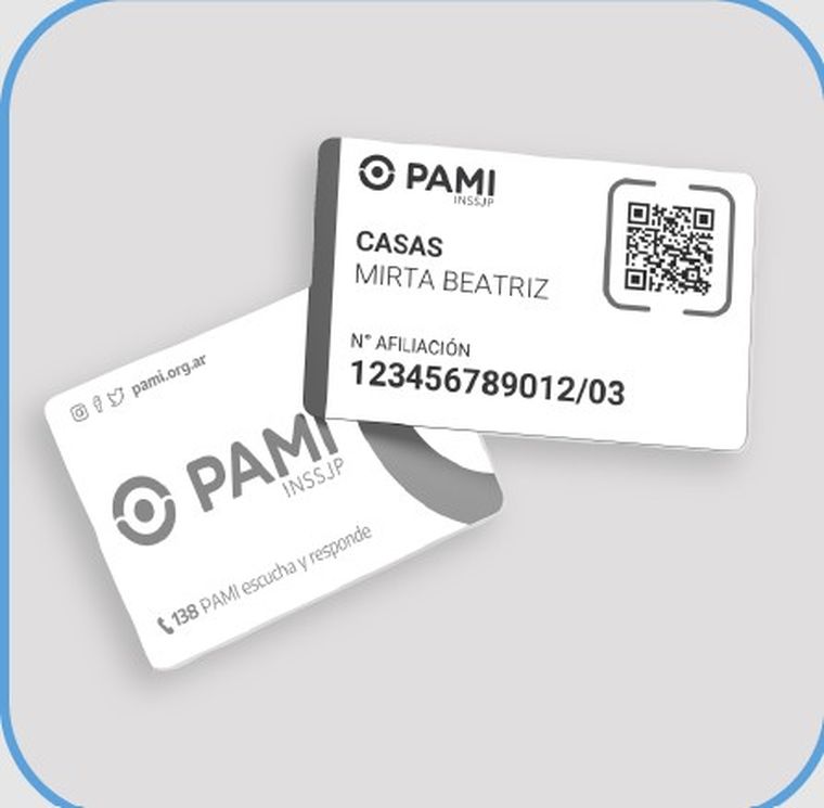 La credencial provisoria con QR se puede descargar e imprimir. Foto: PAMI La credencial provisoria con QR se puede descargar e imprimir. Foto: PAMI