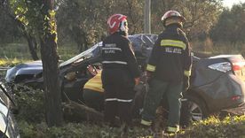 Así quedó el auto del joven que murió en el accidente ocurrido en San Rafael. Así quedó el auto del joven que murió en el accidente ocurrido en San Rafael.