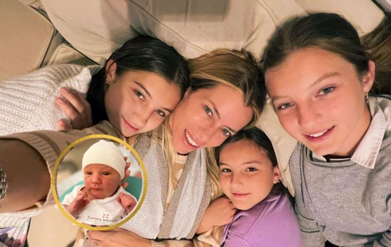 Nicole Neumann y sus hijas con Luca Cubero Las niñas aún no conocen a su hermano, hijo de Mica Viciconte y Fabián Cubero
