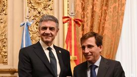 Jorge Macri junto a José Luis Martínez-Almeida, alcalde de Madrid. Jorge Macri junto a José Luis Martínez-Almeida, alcalde de Madrid.