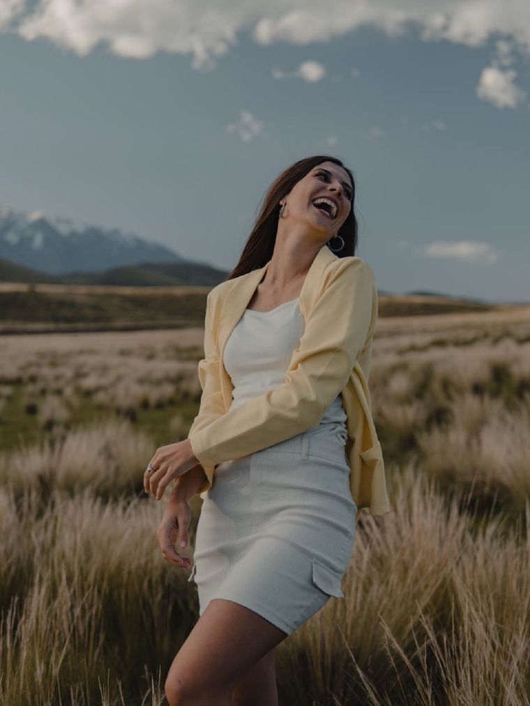 Mayra, recorriendo Tupungato. Foto: Archivo personal de Mayra Tous.