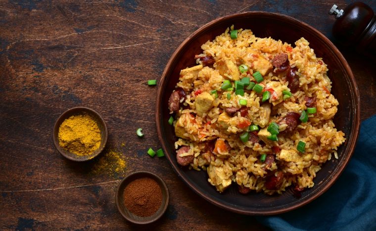 Jambalaya Una receta típica de la cocina cajún Foto: Shutterstock