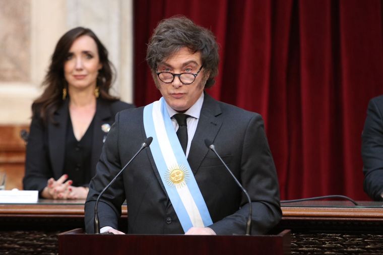 Javier Milei busca lograr un nuevo acuerdo con el FMI Foto: Presidencia