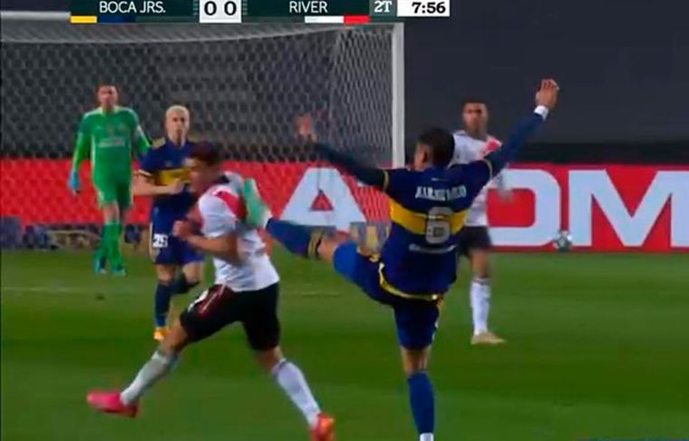 El último Boca-River por Copa Argentina lo terminó ganando por penales el Xeneize y dejó imágenes como esta.