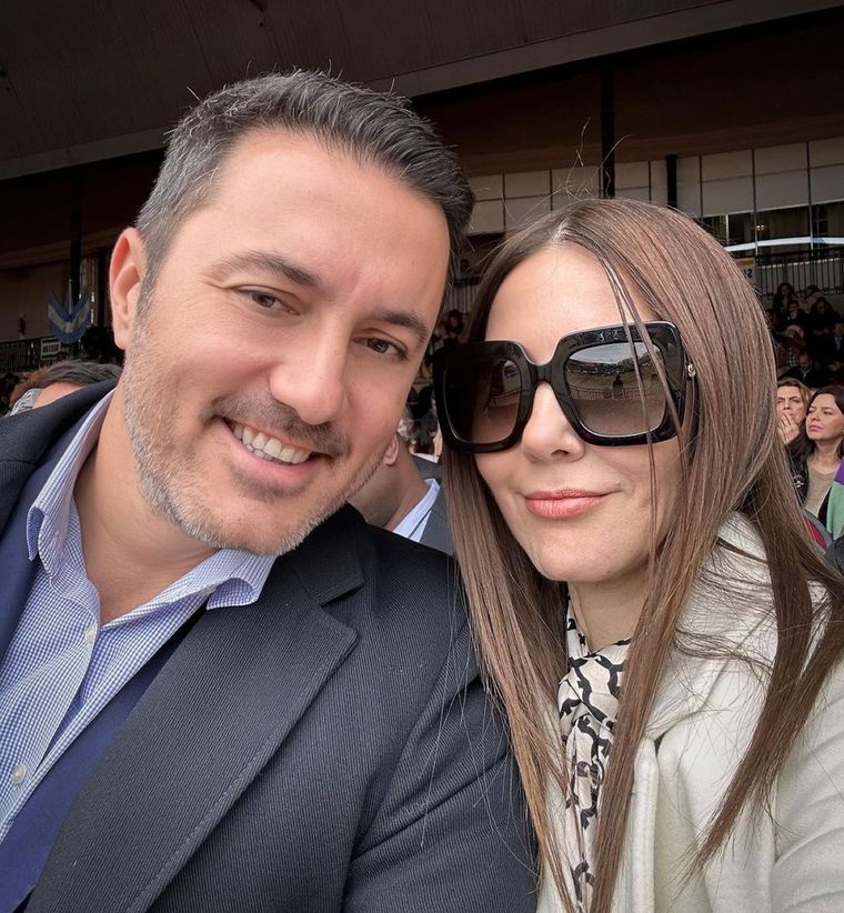 Siempre juntos. Así se muestran Luis Petri y Cristina Pérez Foto: Instagram @cris_noticias