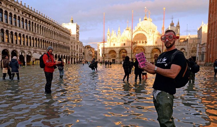 La plaza San Marcos, en Venecia, escenario del hallazgo. Foto: Efe.
