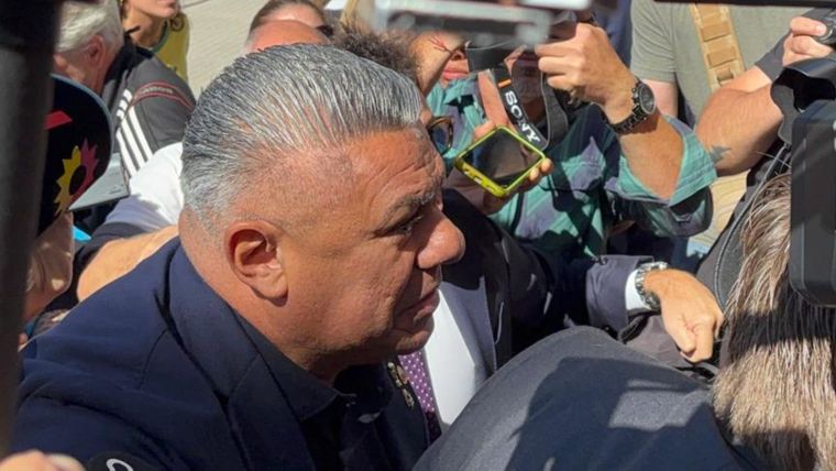 Chiqui Tapia llegando a Tribunales este jueves.