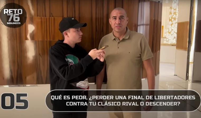 El exjugador del Millonario afrontó el duelo del youtuber. Foto: Captura