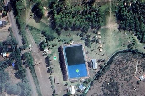 En Mendoza hay una pileta gigante para disfrutar en verano. En Mendoza hay una pileta gigante para disfrutar en verano.