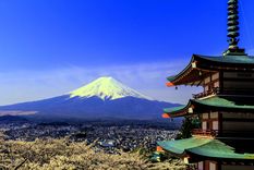 El monte Fuji, emblemático de Japón. Foto: Wikipedia. El monte Fuji, emblemático de Japón. Foto: Wikipedia.