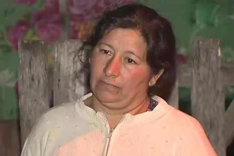Laudelina, imputada y detenida. Foto: captura de video.