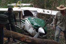 Equipos de rescate trabajaban en la zona donde fue localizada la avioneta.
