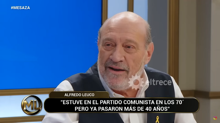 Mirtha Legrand incomodó a Alfredo Leuco con una pregunta picante sobre su pasado. Foto: captura de pantalla TV/ El Trece. Mirtha Legrand incomodó a Alfredo Leuco con una pregunta picante sobre su pasado. Foto: captura de pantalla TV/ El Trece. 