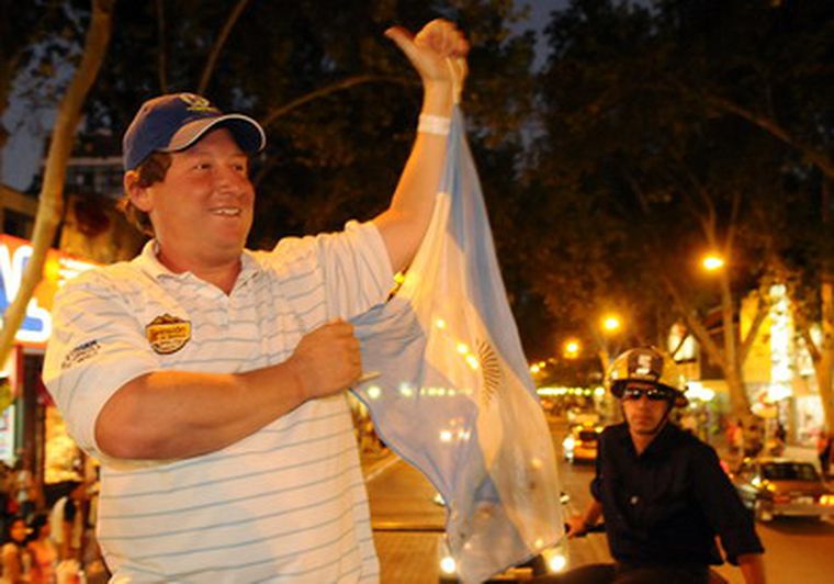 Halpern se mostró feliz. Foto: Nacho Gaffuri / MDZ