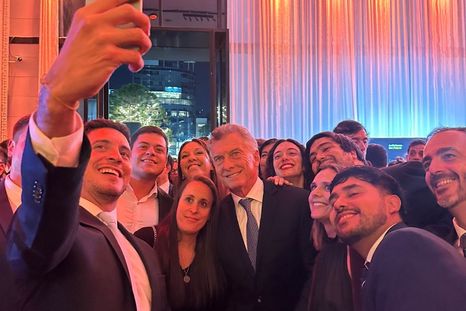 Mauricio Macri en la Fundación Pensar Mauricio Macri en la Fundación Pensar