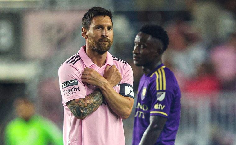 Lionel Messi y su celebración a lo Pantera Negra. Foto: Noticias Argentinas