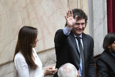 MDZol | Javier Milei, presidente electo, junto a Victoria Villarruel su Vice. Foto: Télam