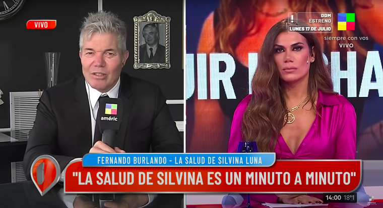 Fernando Burlando se refirió a la salud de Silvina Luna. Foto: Imagen de América TV