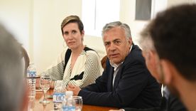 Jimena Latorre y Alfredo Cornejo. Foto: Prensa Gobierno de Mendoza
