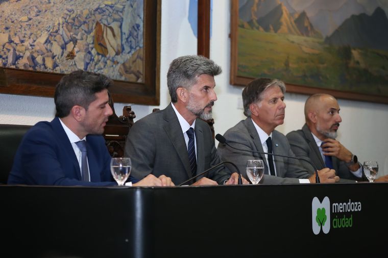 Ulpiano Suarez en su discurso ante el Concejo Deliberante Foto: Ciudad de Mendoza
