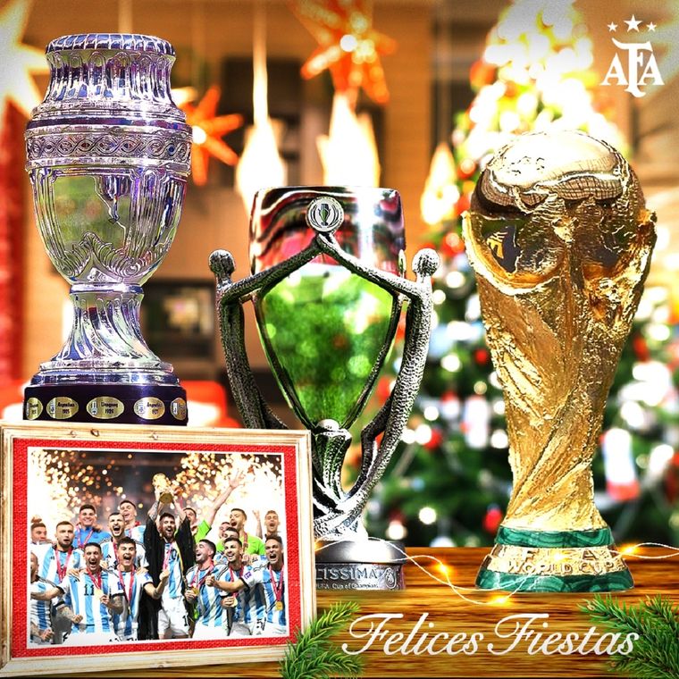 El saludo navideño de la Asociación de Fútbol Argentino Foto: Twitter: @Argentina