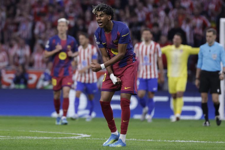 Lamine Yamal anotó a los 4' del primer tiempo, pero no alcanzó. Lamine Yamal anotó a los 4' del primer tiempo, pero no alcanzó. 