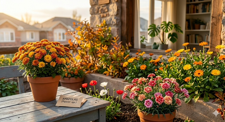 Flores para el otoño. Fuente: IA Gemini.