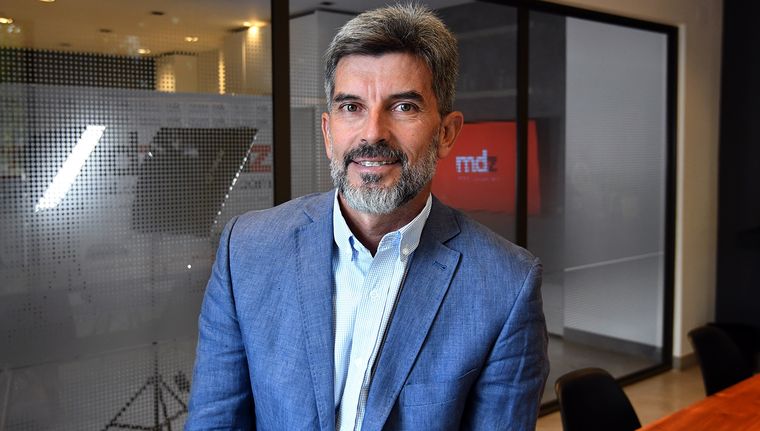 El intendente Ulpiano Suarez en la entrevista de MDZ Foto: ALF PONCE MERCADO / MDZ