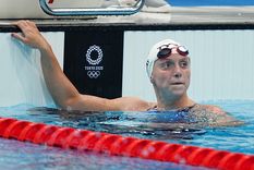 Ledecky ganó su primer oro en Tokio Foto: DPA