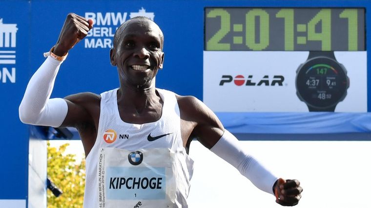 Récord mundial Pertenece al keniano Eliud Kipchoge desde 2018