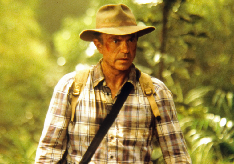 Sam Neill protagonizó la clásica película de dinosaurios, Jurassic Park. Foto: Instagram