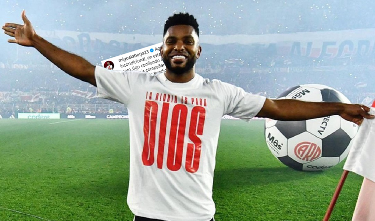 EL colombiano se expresó en las redes. Foto: Instagram @miguelaborja23