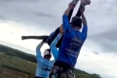 El momento del accidente en donde la joven perdió la vida El momento del accidente en donde la joven perdió la vida