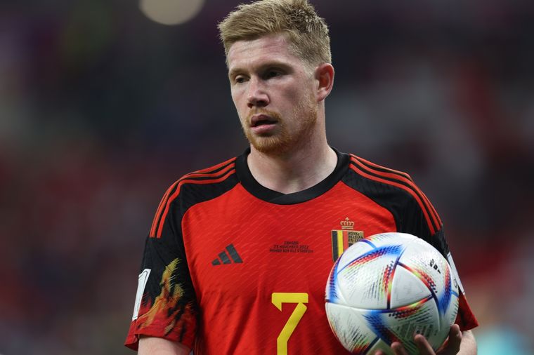 De Bruyne, extremadamente pesimista con las chances de campeonar de su selección de Bélgica en Qatar 2022. Foto: EFE