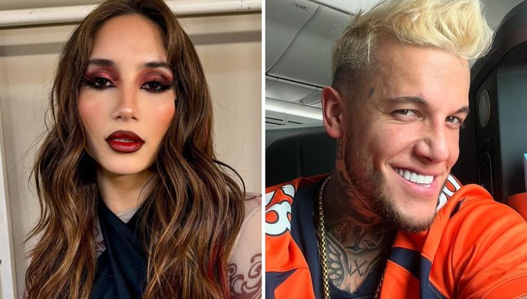 Se separaron Melody Luz y Alex Caniggia. Foto: Instagram: @melodyluz / @alexcaniggia
