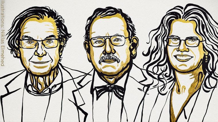 Roger Penrose, Reinhard Genzel y Andrea Ghez.