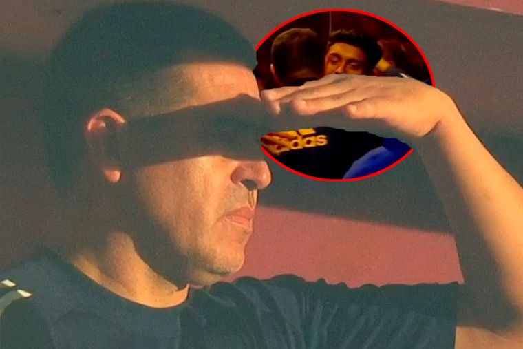 Riquelme fue a la cancha de Lanús y tuvo un gesto especial con los jugadores de Boca.