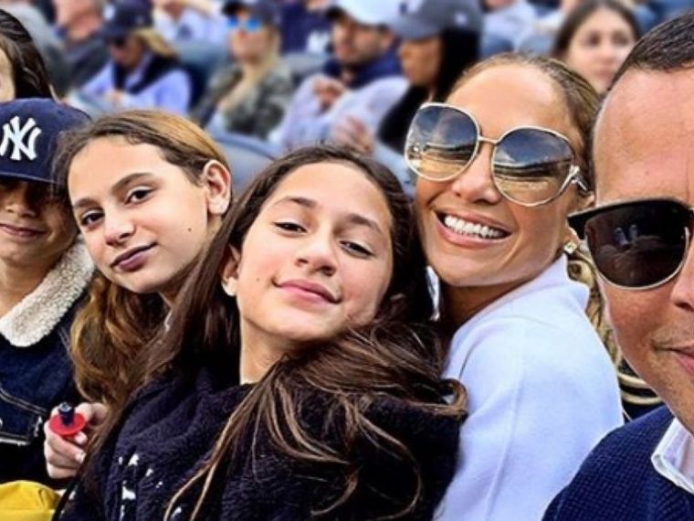 Jlo y la pequeña Emma Foto: Archivo