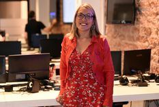 Graciela Morales, en la Redacción de MDZ.