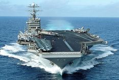El portaviones estadounidense USS George Washington Foto: Archivo