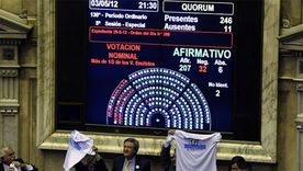 Legisladores de la Cámara de Diputados aprobaron en 2012 el proyecto de ley de expropiación de YPF. Legisladores de la Cámara de Diputados aprobaron en 2012 el proyecto de ley de expropiación de YPF.