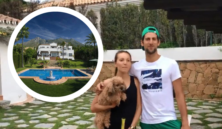 Novak Djokovic transformó su mansión en Marbella para que se amolde a la filosofía Feng Shui.