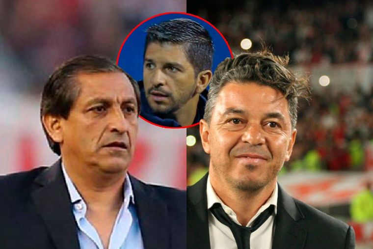 Gallardo y Ramón, dos de los grandes ídolos de River.