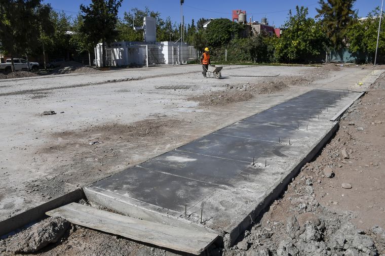 Los playones deportivos forman parte del Plan de mejora de infraestructura urbana que ejecuta la comuna.