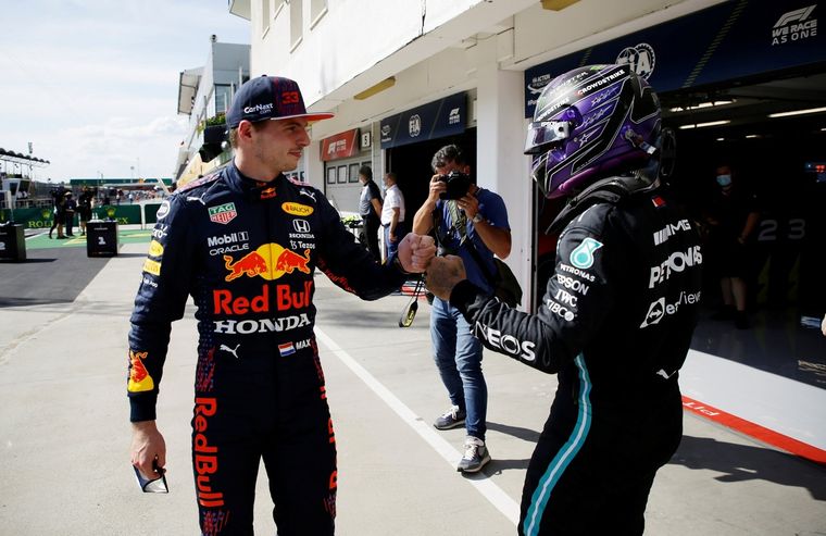 Verstappen y Hamilton, las grandes figuras de la temporada. Foto: Fórmula 1