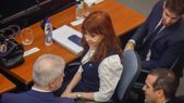 Cristina Kirchner en el tribunal federal de Comodoro Py.