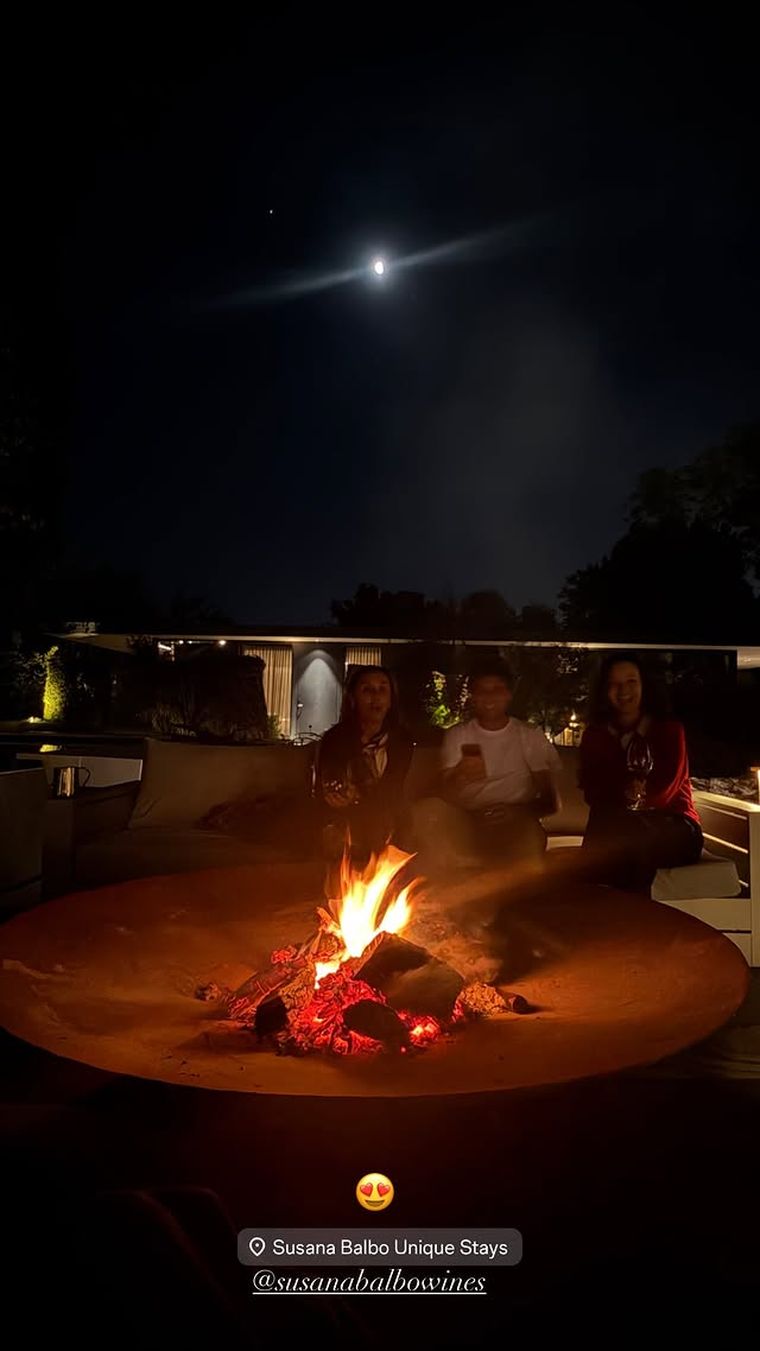 La estadía de la famosa en Luján de Cuyo. La estadía de la famosa en Luján de Cuyo.