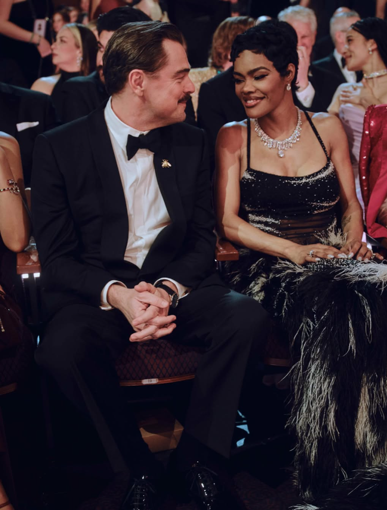 Leonardo D'Caprio y Teyana Taylor. Leonardo D'Caprio y Teyana Taylor.