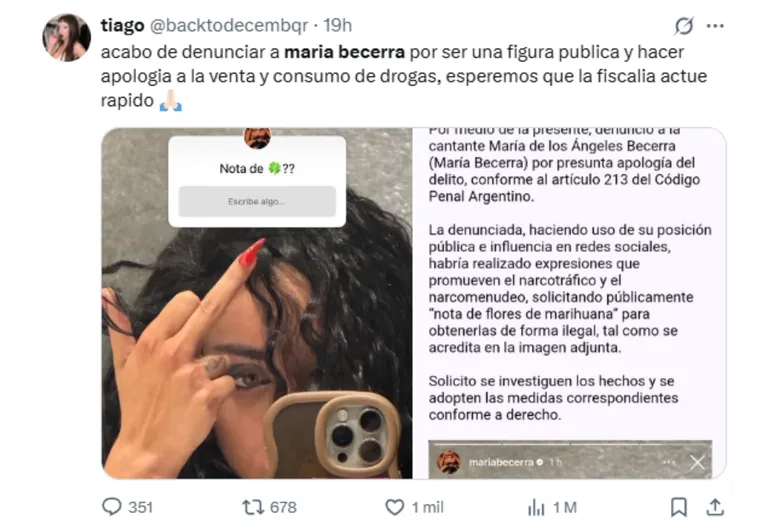 Un simple emoji desató una denuncia por apología del delito. Un simple emoji desató una denuncia por apología del delito.